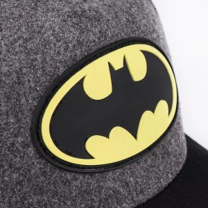 Casquette Batman Grise visière noire logo jaune