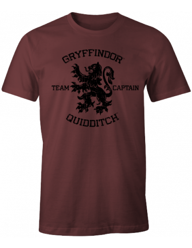 T-shirt Harry Potter bordeaux Gryffondor Quidditch