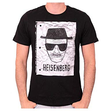 Tee-Shirt Noir Heisenberg Notebook Breaking Bad