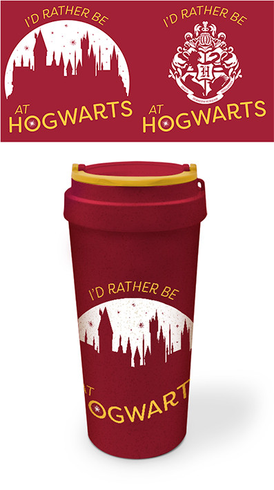 Mug de Voyage Harry Potter I'd rather be at hogwarts