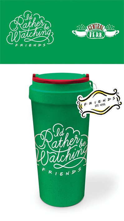 Mug de Voyage Eco Friends vert Id Rather be Watching Friends