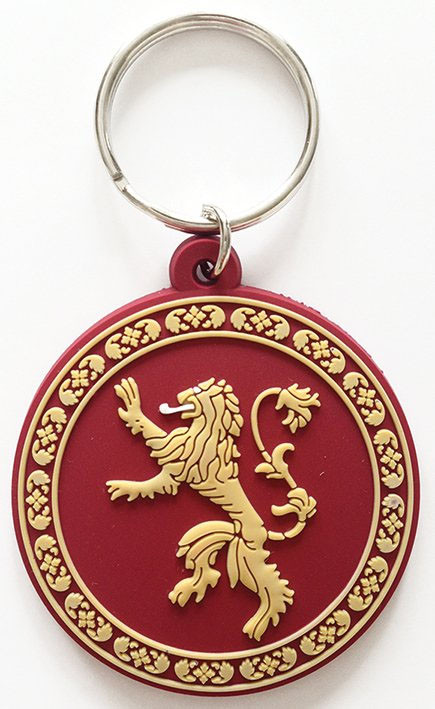 Porte-clés Lannister Caoutchouc 6cm Game of Thrones
