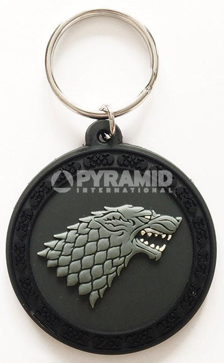 Porte-clés Stark Caoutchouc 6cm Game of Thrones