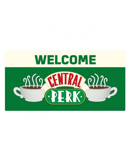 Déco plaque métallique Friends Central Perk
