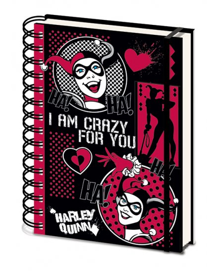 Carnet Bloc Notes A5 Harley Quinn Crazy for you