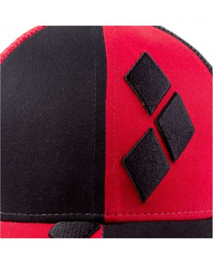Casquette Harley Quinn logo noire et rouge