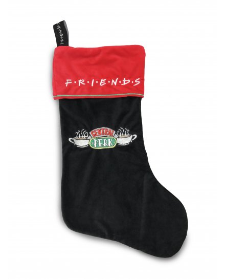Chaussette de Noël Friends noire et rouge Central Perk