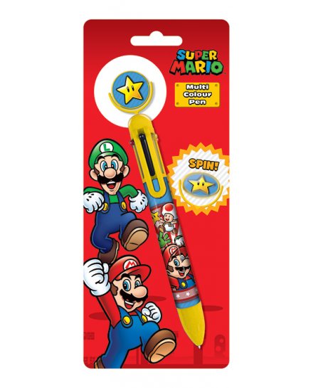 Crayon 6 couleurs Super Mario Nintendo Etoile-Brique