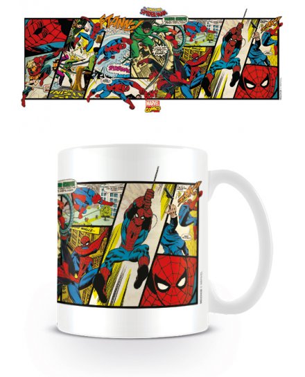 Mug Spiderman Marvel comics panels