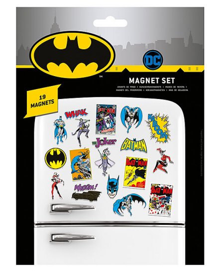 Pack de 19 aimants magnets Batman Retro