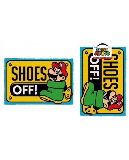Tapis Paillasson Super Mario Shoes Off
