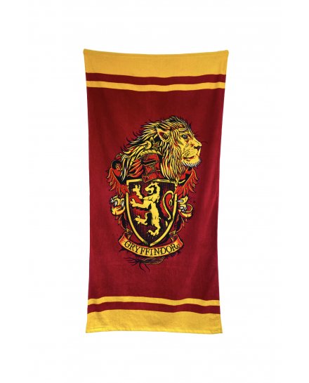 Serviette de bain Harry Potter Gryffondor lion