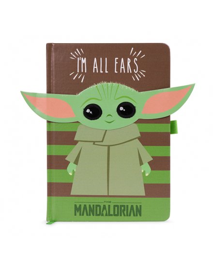 Carnet Bloc Notes Star Wars The Mandalorian I'M ALL EARS GREEN