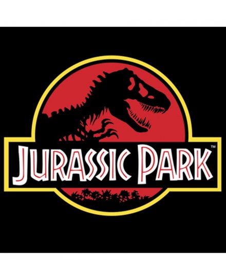 Sweat à capuche Jurassic Park noir Logo classique