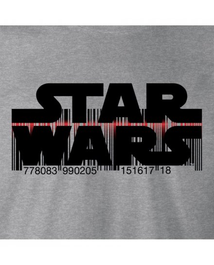 T-shirt Star Wars gris Code Barre