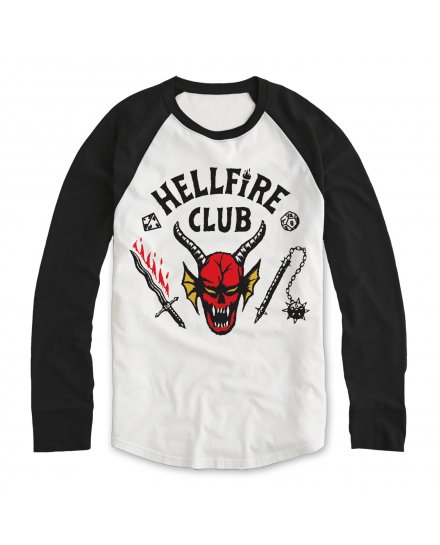 T-shirt Stranger Things Hellfire Club manches longues