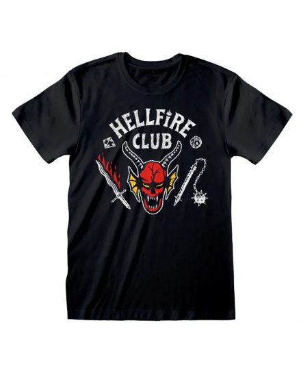 T-shirt Stranger Things Hellfire Club noir