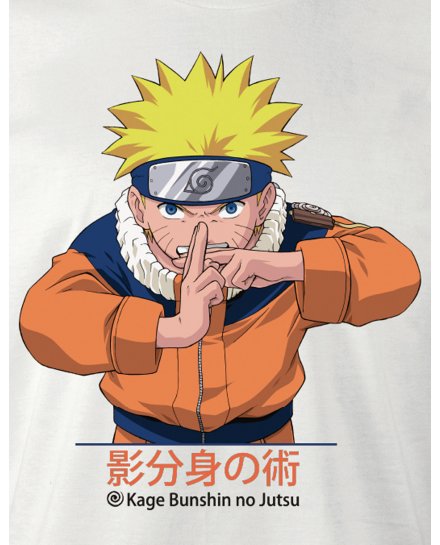 Tee-Shirt Naruto blanc multiclonage