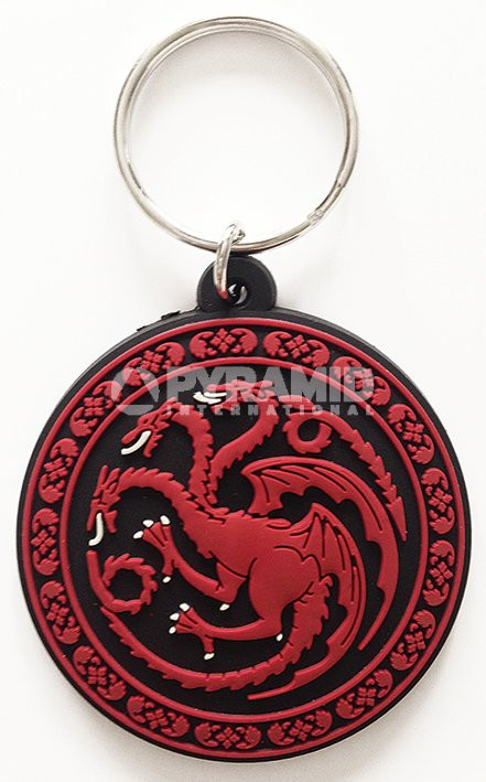 Porte-clés Targaryen Caoutchouc 6cm Game of Thrones