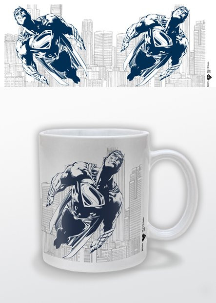 Mug Blanc Man of Steel Bleu Superman