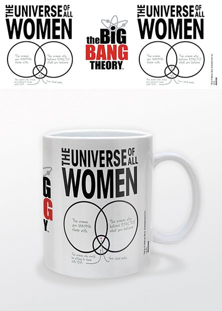 Mug Blanc Universe of All Women The Big Bang Theory