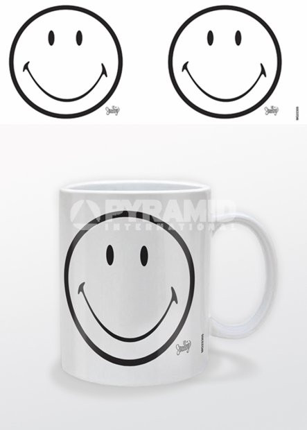 Mug Noir et Blanc Classique Smiley