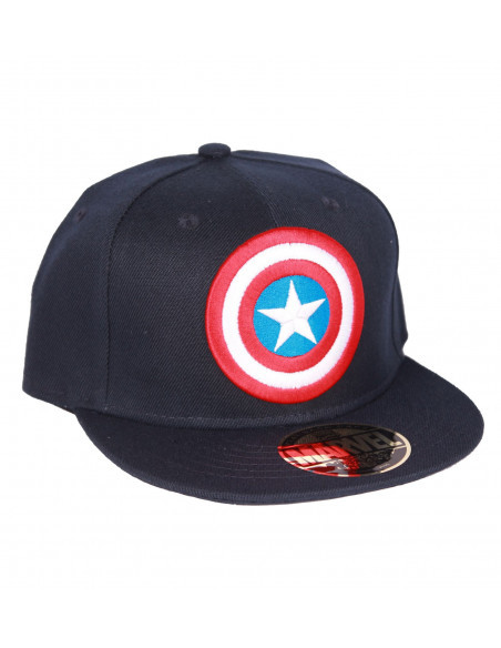 Casquette Bleue Logo Captain America