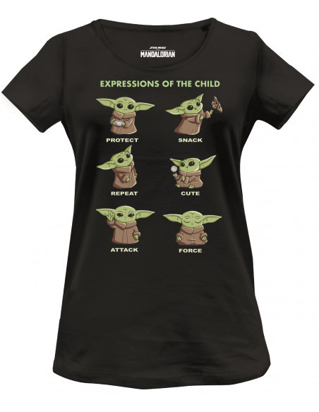 T-Shirt Femme Star Wars The Mandalorian - Child Chibi