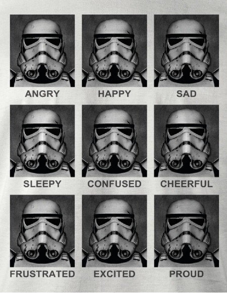 T-shirt Star Wars - Trooper Emotions