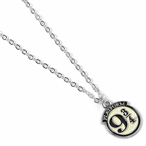 Collier Platform 9 3/4 chaine argent Harry Potter