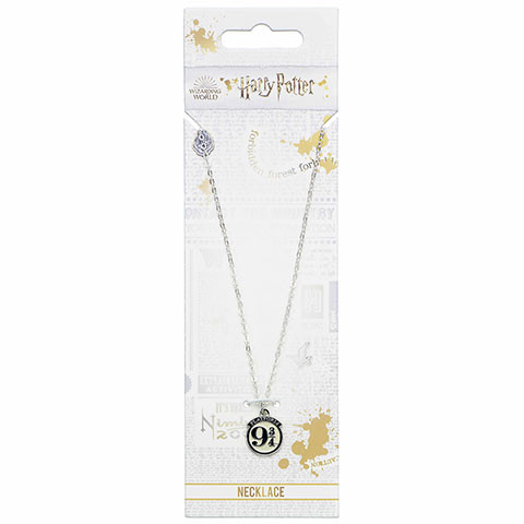 Collier Platform 9 3/4 chaine argent Harry Potter