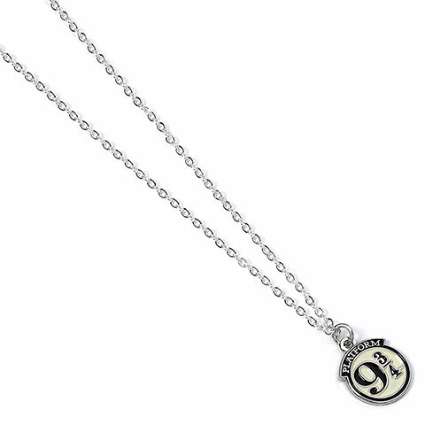 Collier Platform 9 3/4 chaine argent Harry Potter