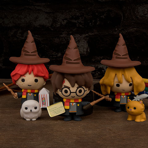 Figurine gomme Harry Potter et Hedwige
