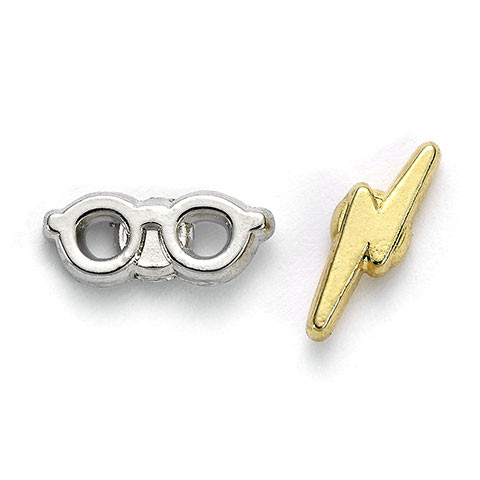 Lot Boucles d'oreilles Harry Potter Chocogrenouilles Retourneur de temps Lunettes éclair