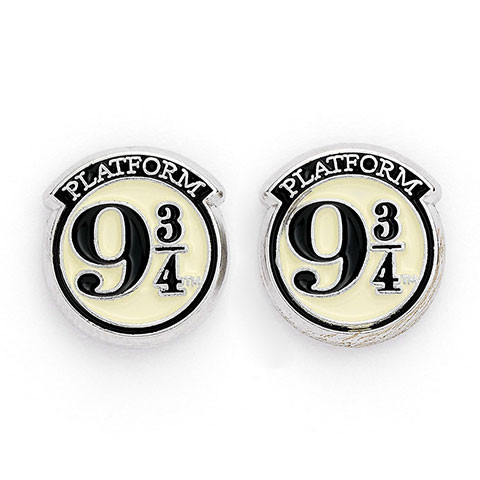 Lot Boucles d'oreilles Harry Potter Platform 9 3/4 Lettre Hedwige et reliques de la mort