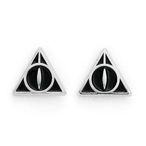 Lot Boucles d'oreilles Harry Potter Platform 9 3/4 Lettre Hedwig et reliques de la mort