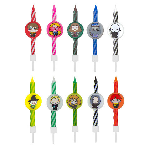 Set 10 bougies Harry Potter happy birthday