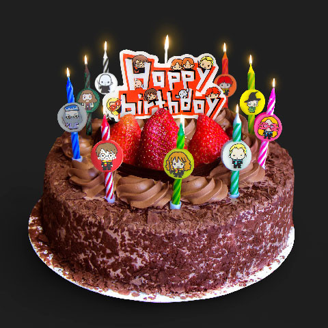 Set 10 bougies Harry Potter happy birthday