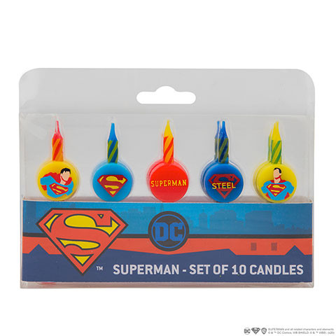 Set 10 bougies Superman