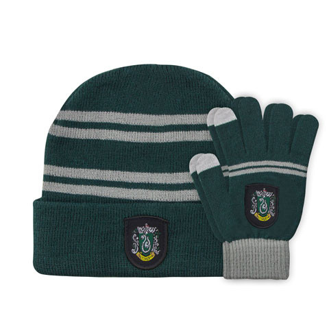 Set bonnet et gants enfant Serpentard Harry Potter