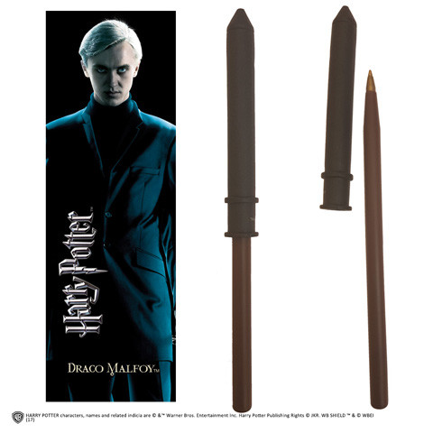 Stylo Baguette Drago Malfoy et marque page