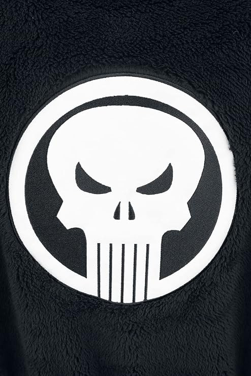 Peignoir Punisher adulte Marvel noir et gris