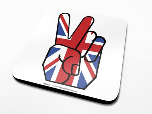 Sous-Verre Union Jack Peace 10 x 10cm Londres