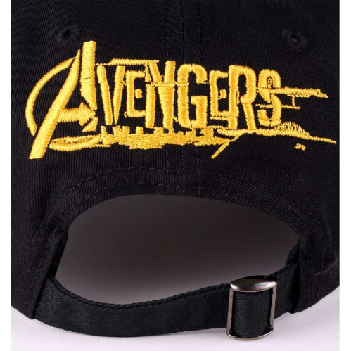 Casquette Avengers Noire Logo Doré