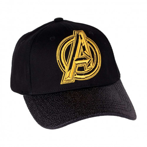 Casquette Avengers Noire Logo Doré