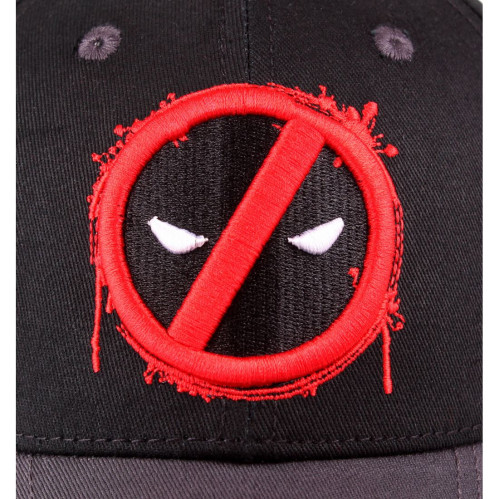 Casquette Noire Logo Rouge Splash Head Deadpool