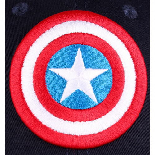 Casquette bleue marine Logo Shield Captain America