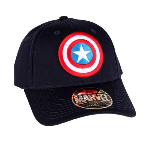 Casquette bleue marine Logo Shield Captain America