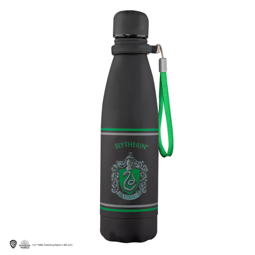 Gourde isotherme métal Harry Potter noire Serpentard Blason