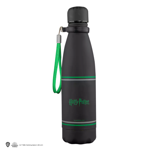 Gourde isotherme métal Harry Potter noire Serpentard Blason